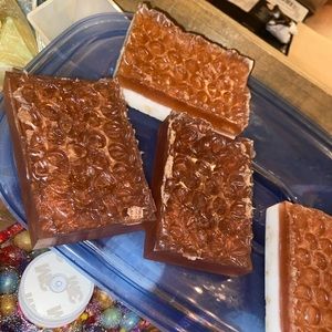 Creamy honey oat, or honey soap